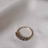 Finished: Mini Angel Ring with Cornflower Blue Sapphires from Sri Lanka