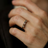 Anita Ring with Chocolate Diamonds and Champagne Diamonds