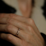 Anita Ring with Chocolate Diamonds and Champagne Diamonds