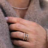 Jade Petite Ring Med Chokladdiamanter