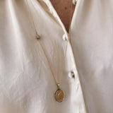 Petite GAIA Diamond Necklace Lock and Chain