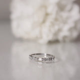 Amelia's Minimalistic Baguette Brilliant Band - Top Covered