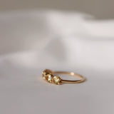 Angel Ring with Pale Yellow Sapphires