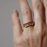 Angel Ring with Pale Yellow Sapphires