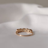 Angel Ring with Pale Yellow Sapphires
