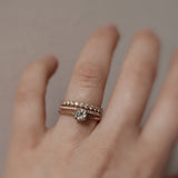 Gammeldags Solitärring med Antikdiamant - Old European Cut