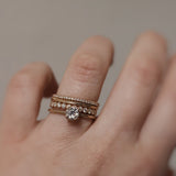 Gammeldags Solitärring med Antikdiamant - Old European Cut