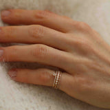 Lily Tiny Diamond Drop with Diamond Row