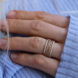 Astrid Top Covered Diamond Band