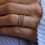 Astrid Top Covered Diamond Band