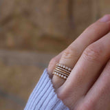 Astrid Top Covered Diamond Band