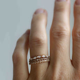Astrid Vintage Band med Champagnediamanter