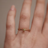 Finished: Not At All Tiny Ring with Yellow Sapphire