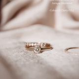 Gammeldags Solitärring med Antikdiamant - Old Mine Cut