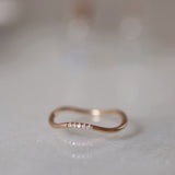 Finished: Jade Wave Ring with Five Dots Spread Around