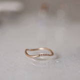 Finished: Jade Wave Ring with Five Dots Spread Around