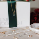 Tiny Marquise Diamond Stud