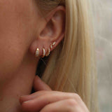 Tiny Marquise Diamond Stud