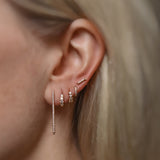 Vintage Diamond Huggie