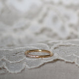 Jade Petite Ring med Diamanter - Halvtäckt (Visningsex strl 15)