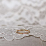 Jade Petite Ring med Diamanter - Halvtäckt (Visningsex strl 15)