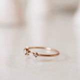 Finished: Pre-loved Hilda Ring with Olive Green Sapphires and Diamonds