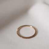 Jade Petite Ring med Champagnediamanter