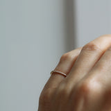 Jade Petite Ring med Diamanter - Halvtäckt (Visningsex strl 15)