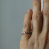 Jade Petite Ring med Diamanter - Halvtäckt (Visningsex strl 15)