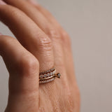 Jade Petite Ring Med Chokladdiamanter