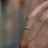 Jade Petite Ring i Vitguld