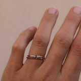 Jade Petite Ring med svarta diamanter