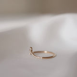 Lily Top Drop Sparkle Ring with Full Sparkle