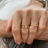 Logan Eternity Band with Black Diamonds