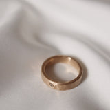 Logan Ring with dark chocolate diamond