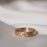 Logan Ring with dark chocolate diamond