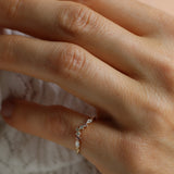 Marquise Diamond Triangle Ring