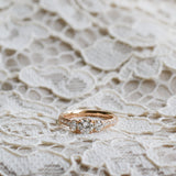 Marquise Diamond Triangle Ring