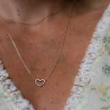 Maya Heart Frame Necklace