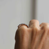 Mini Angel Ring med duvblå safirer