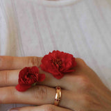 Nonna's Dome Ring med Rubiner