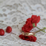 Nonna's Dome Ring med Rubiner