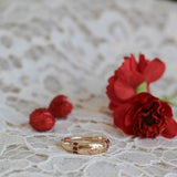 Nonna's Dome Ring med Rubiner