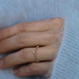 Not So Tiny Sparkle Ring with Champagne Diamonds