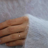 Not So Tiny Sparkle Ring with Champagne Diamonds