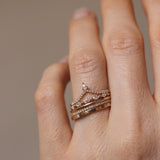 Lily Top Drop Sparkle Ring with Full Sparkle