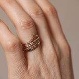 Lily Top Drop Sparkle Ring with Full Sparkle