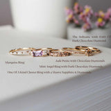 Jade Petite Ring Med Chokladdiamanter