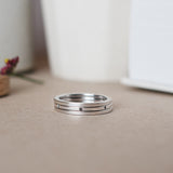 Son anillo de oro cuadrado