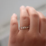 Tiny Diamond Ring Med Smaragd